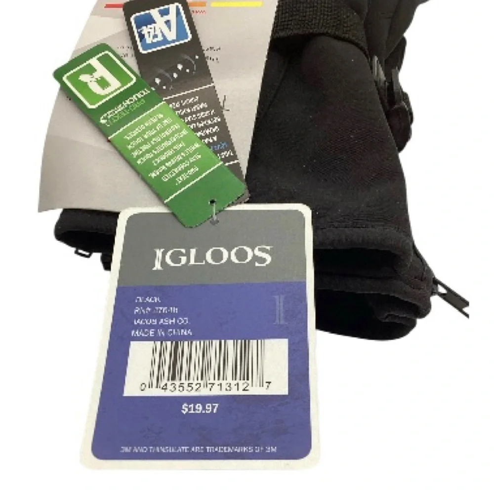 Igloo Women’s Woven Softshell Ski Gloves with Touch Technology (NWT) Size: L/XL